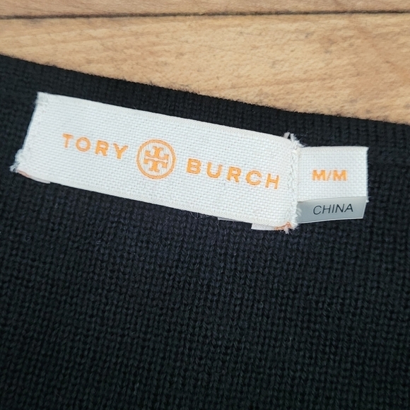 Tory Burch Merino Wool Side Zip Tunic Sweater - Picture 9 of 14